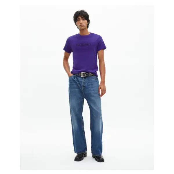 T-shirt avec imprimé violet electric blue - The Kooples Talange
