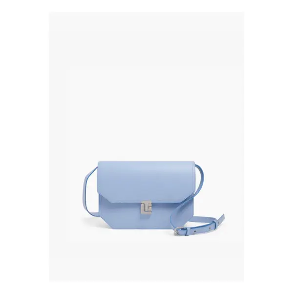 Sac bandoulière moyen modèle Rose en cuir lisse - Le Tanneur