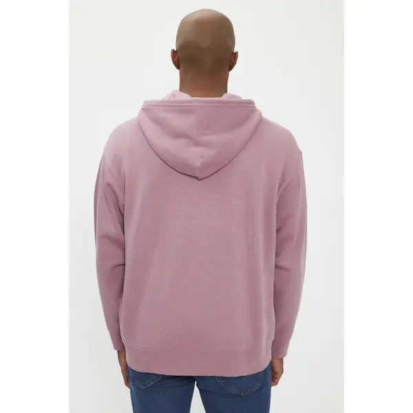 Sweat à capuche rose fermeture zippée