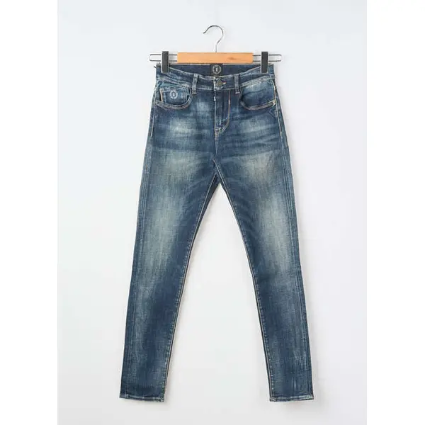 Jeans Coupe Slim Le Temps Des Cerises Bleu