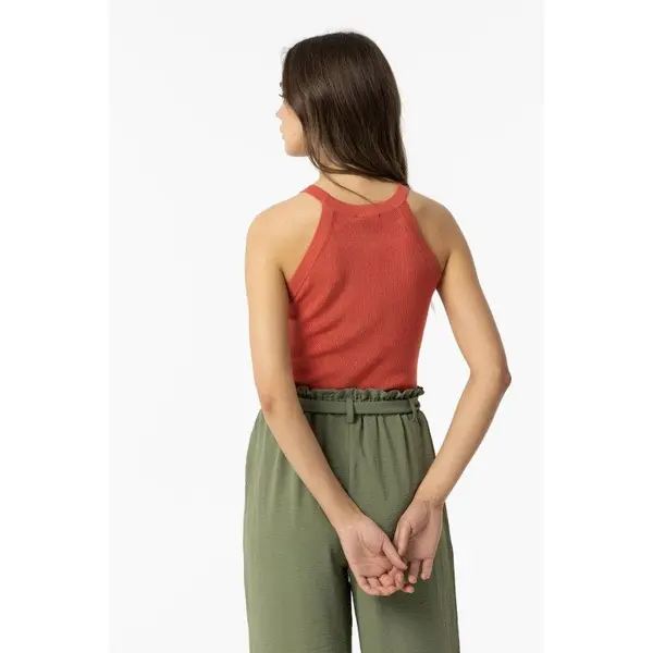 DEBARDEUR ROUGE COL ROND FEMME TIFFOSI
