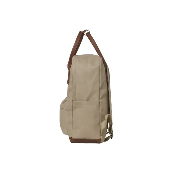 SAC A DOS BEIGE TOILE ET SIMILI CUIR JACK AND JONES HOMME 12292167