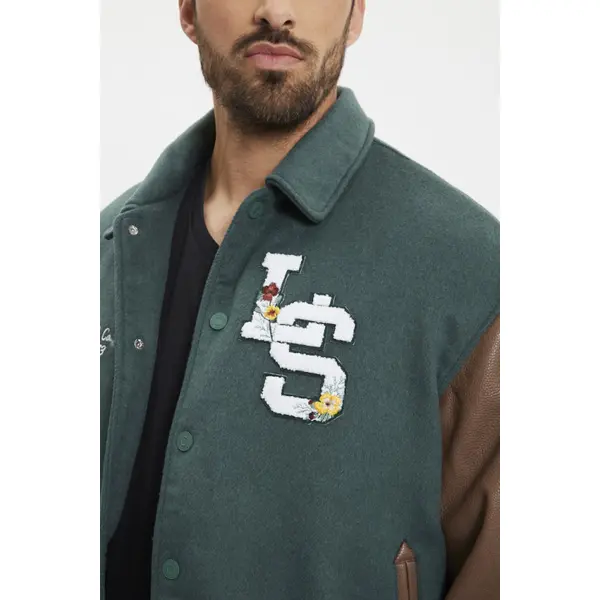 Veste Rowan verte marron