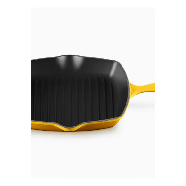 Skillet gril carré 26cm en fonte émaillée nectar - Le Creuset