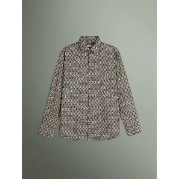 Chemise regular à motifs