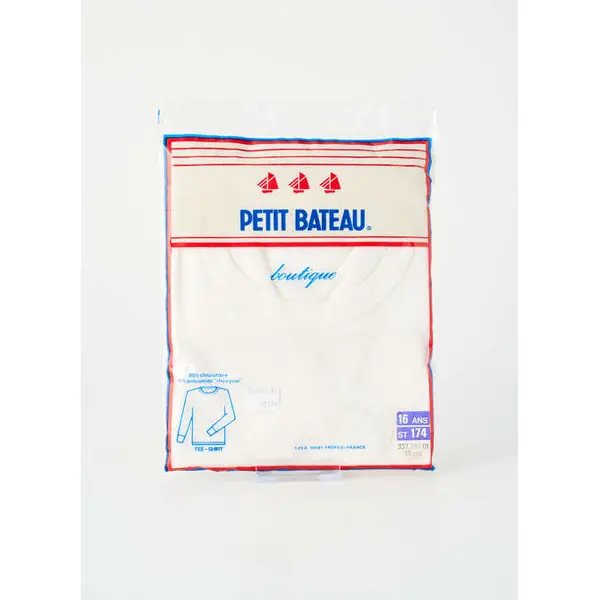 T-shirt Petit Bateau Blanc Manches Longues