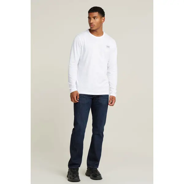T-shirt chest logo blanc
