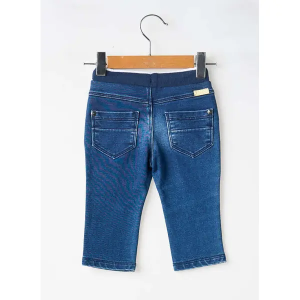 Pantalon Slim Boboli Bleu Taille Élastique