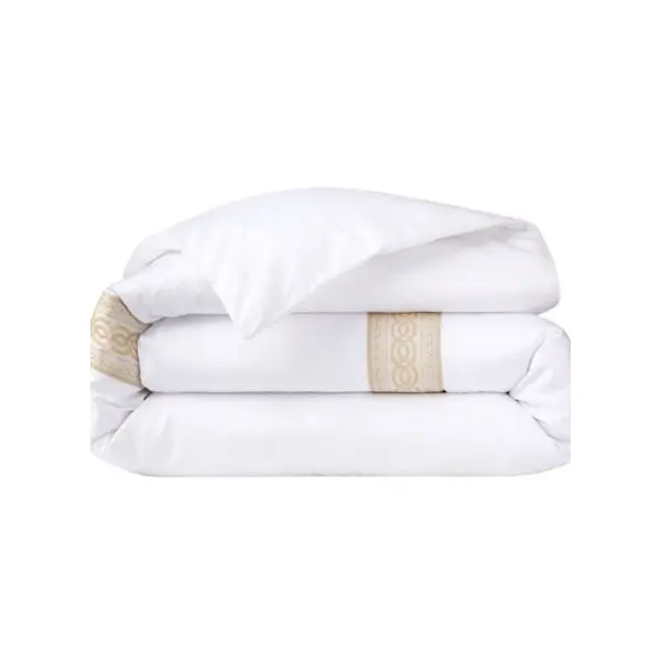 Yves Delorme - Housse de couette en satin blanc, Joyau - Yves Delorme
