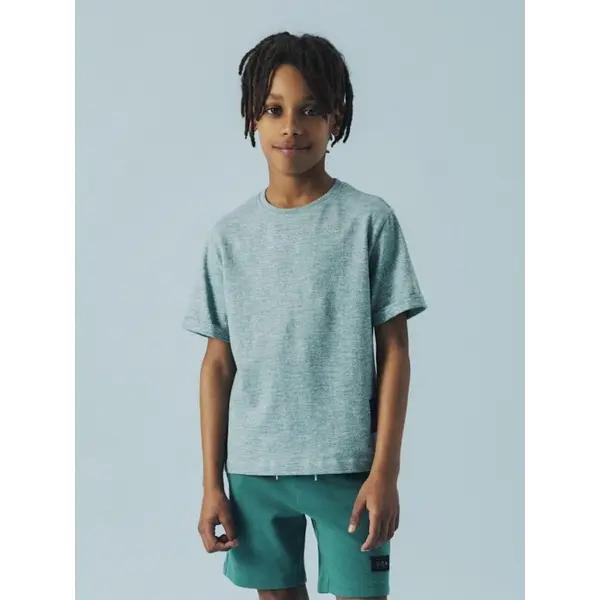 T-Shirt Basique Bleu Clair Name It Garçon 7-14 Ans