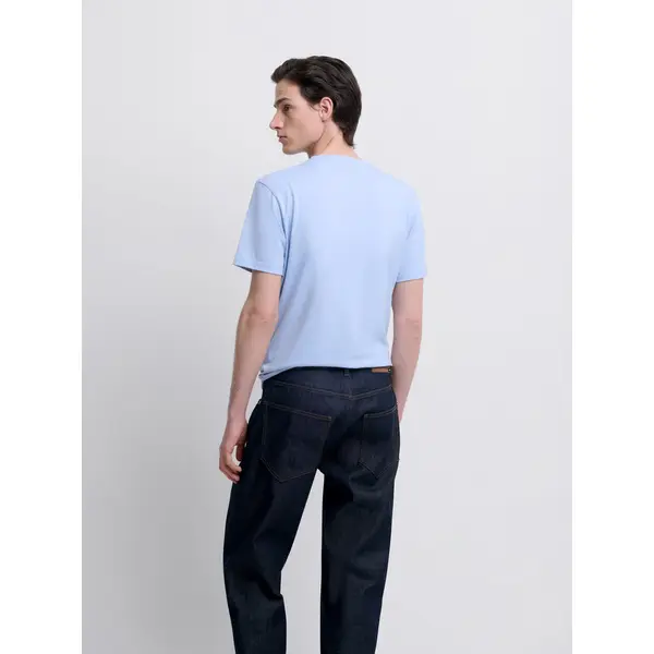 T-shirt col V mélange coton Supima®