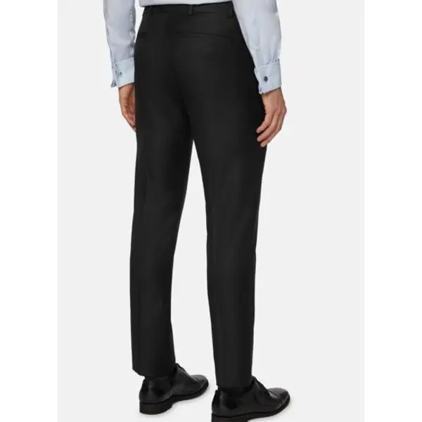 Pantalon anthracite en laine super 130 slim fit - Boggi milano