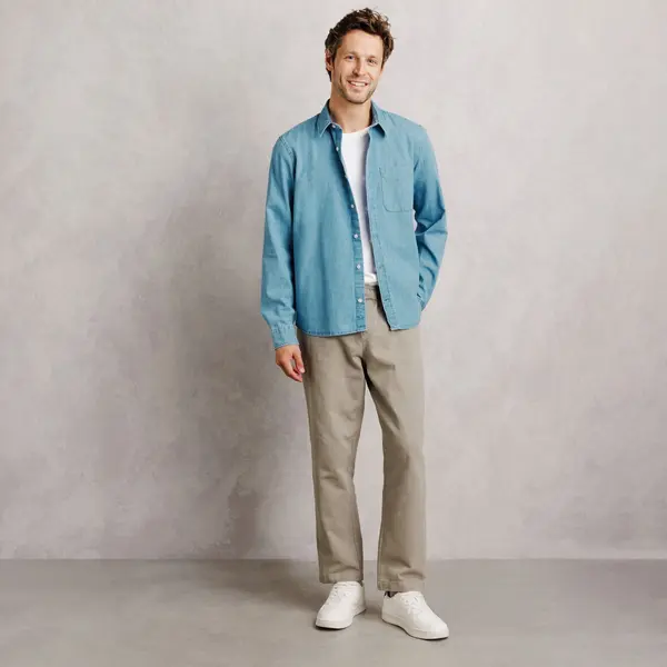Chemise 100% coton chambray