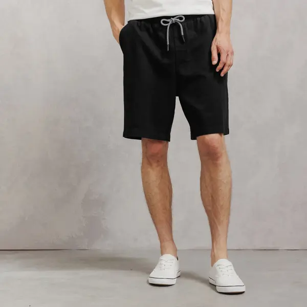 Bermuda 100% coton taille élastiquée