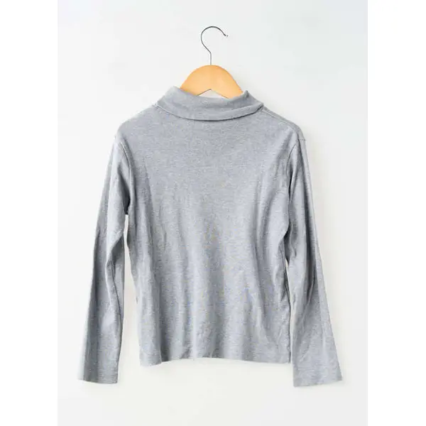 Sous-pull Petit Bateau Gris Manches Longues