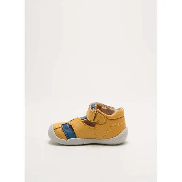 Sandales/nu Pieds Kickers Jaune Bout Rond