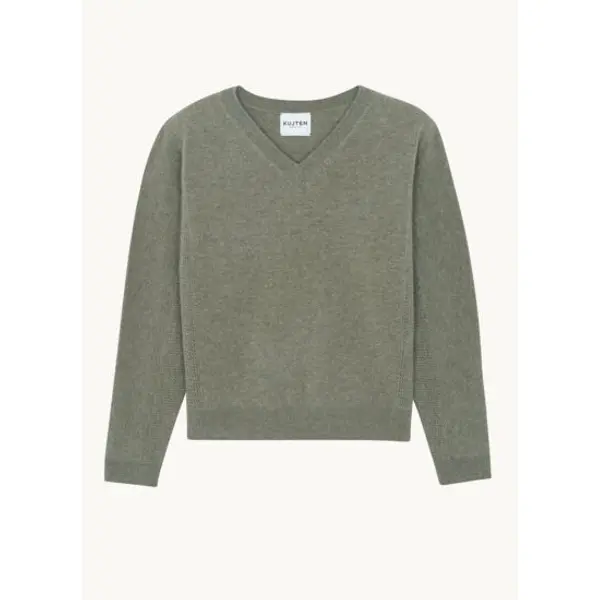 Pull maylise kaki chiné - Kujten