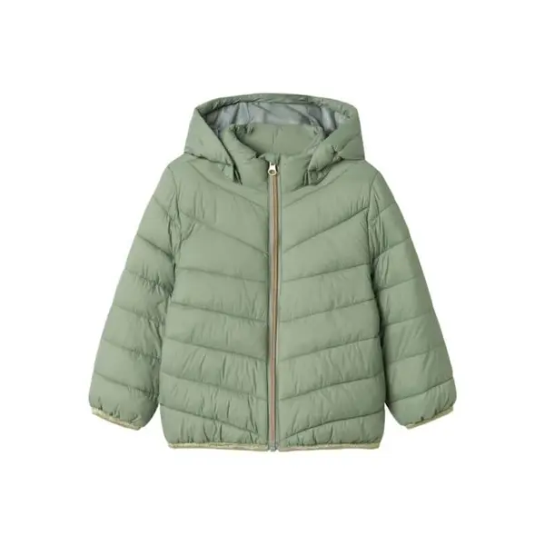 Doudoune verte légère à capuche Name It fille – Automne-Hiver 2025