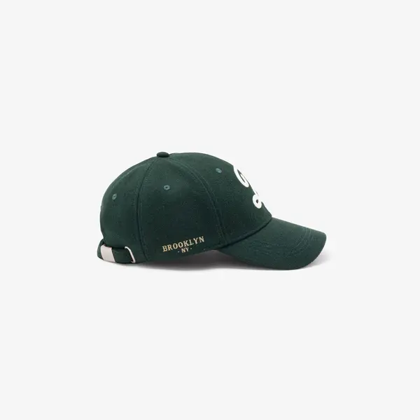 Casquette flanelle brodée