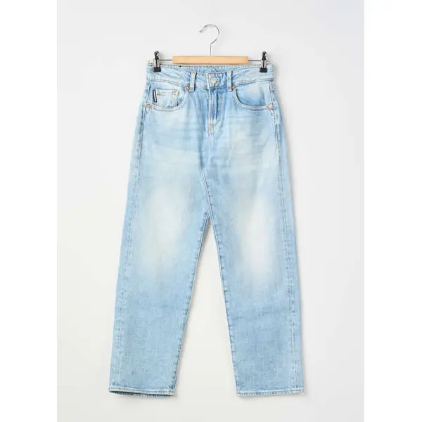 Jeans Coupe Droite Le Temps Des Cerises Bleu