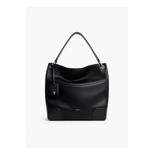 Grand sac hobo Romy en cuir grainé et lisse - Le Tanneur
