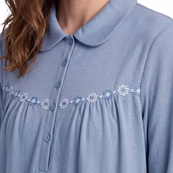 Chemise de nuit coton Bleuet