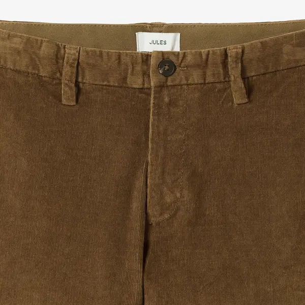 Pantalon chino straight en velours