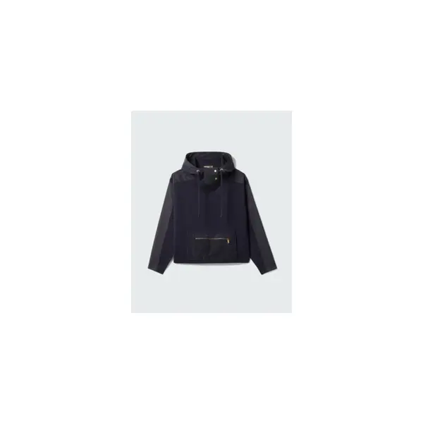 Hoodie à inserts effet daim - femme - marine - Bompard