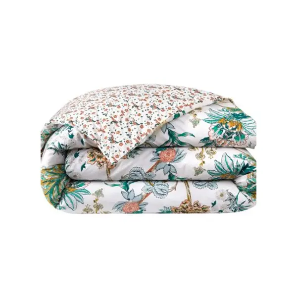 Yves Delorme - Housse de couette en batiste de coton vert, Golestan - Yves Delorme