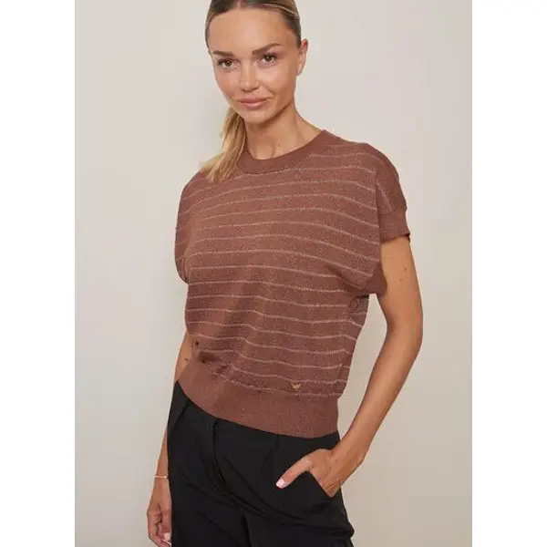 Pull raye manches courtes jelila - Les petites Bombes