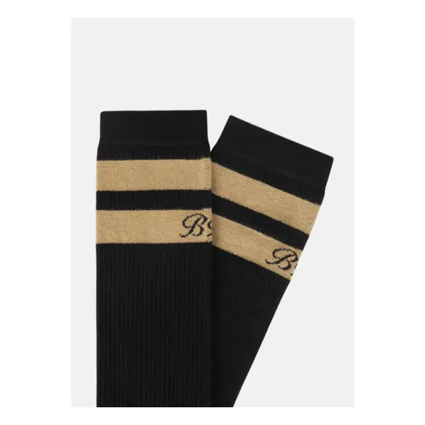 Chaussettes à deux rayures en coton mélangé - Boggi milano