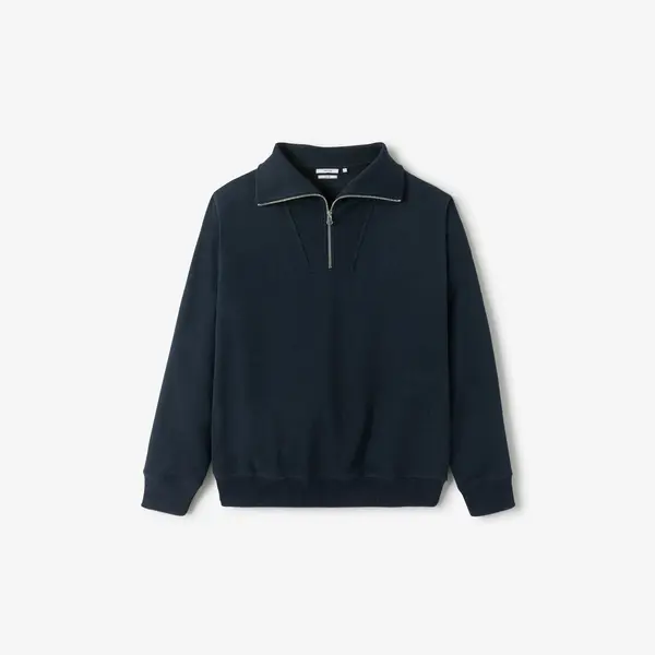 Sweat col camionneur zippé