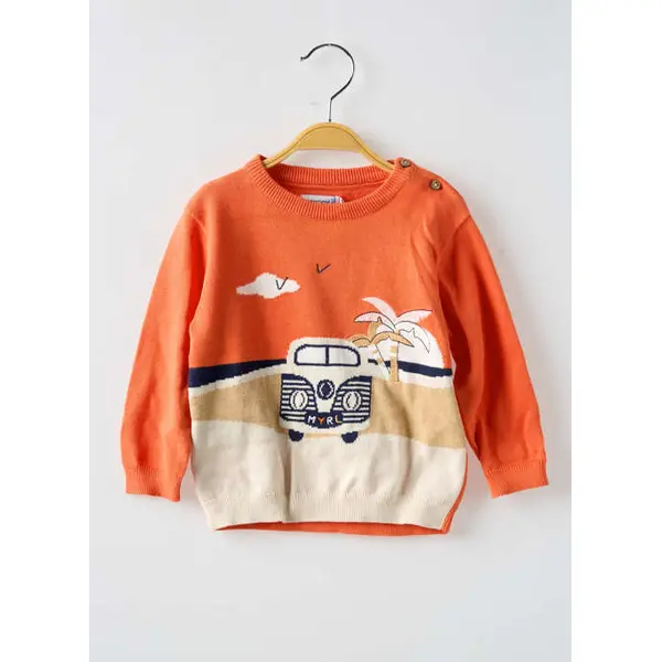 Pull Mayoral Orange Manches Longues
