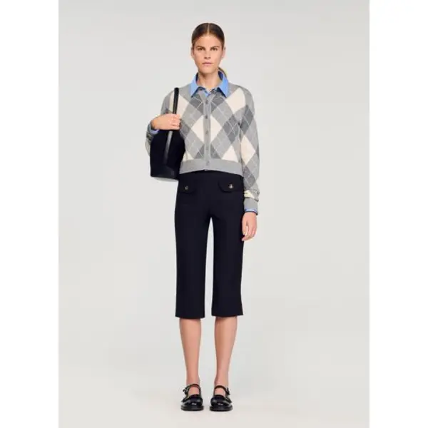 Cardigan à motifs losanges - Sandro
