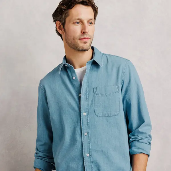 Chemise 100% coton chambray