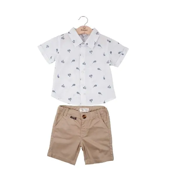 ENSEMBLE SHORT CHEMISE GARCON