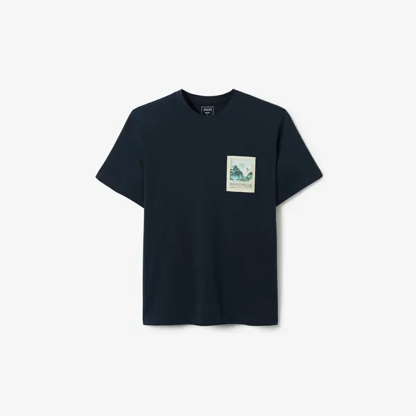 Tee shirt patch imprimé devant dos Japon