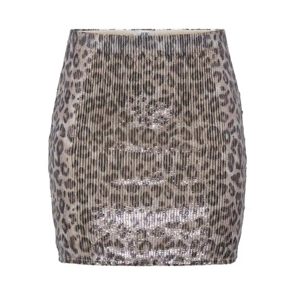 Mini jupe à paillettes léopard JDY femme – brillance, élégance