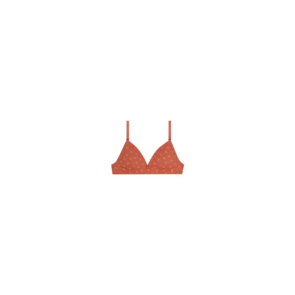 Soutien-gorge triangle fille motif cerise Jaune Les Pockets - Dim