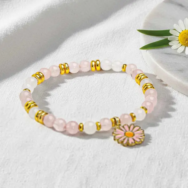 Bracelet perles de quartz