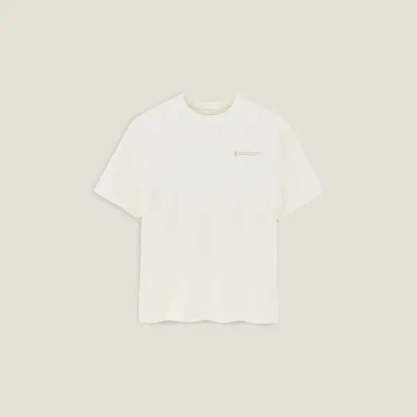 Tee shirt col rond imprimé en coton