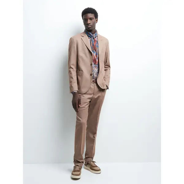 Pantalon coordonnable slim chevron
