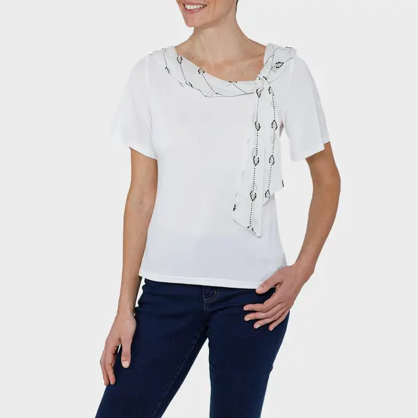 Haut col foulard