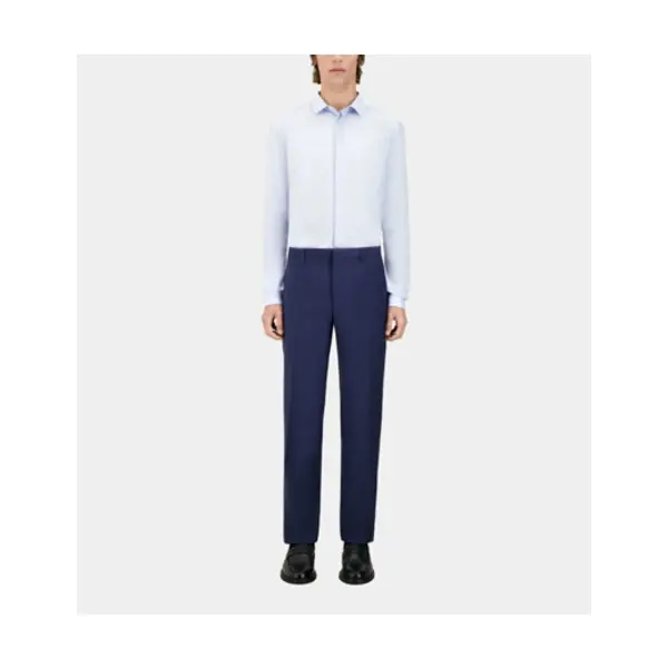 Pantalon de costume classique poches italiennes navy - The Kooples Corbeil