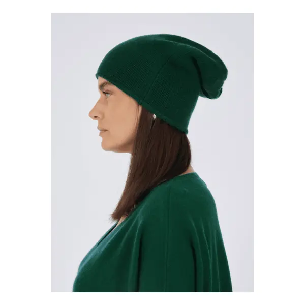 Bonnet cachemire ines vert_empire - Notshy