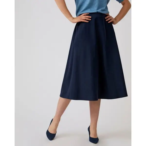 Jupe en flanelle forme évasée