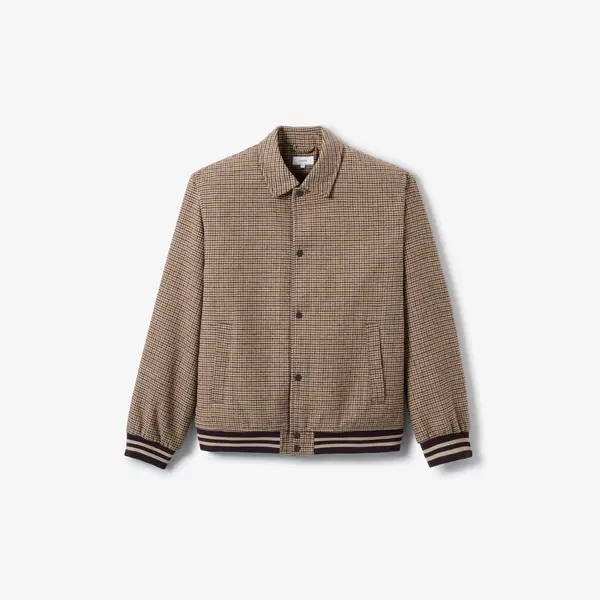 Blouson col chemise pied de puce