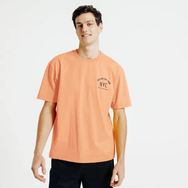 Tee shirt en coton imprimé NYC