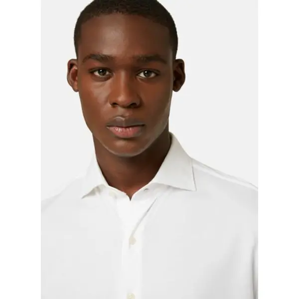Chemise polo en jersey de coton coupe slim - Boggi milano