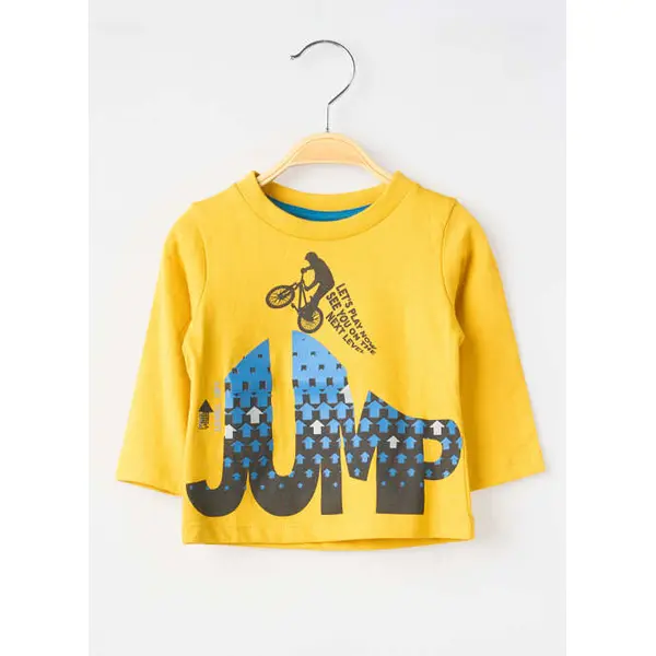 T-shirt Boboli Jaune Manches Longues